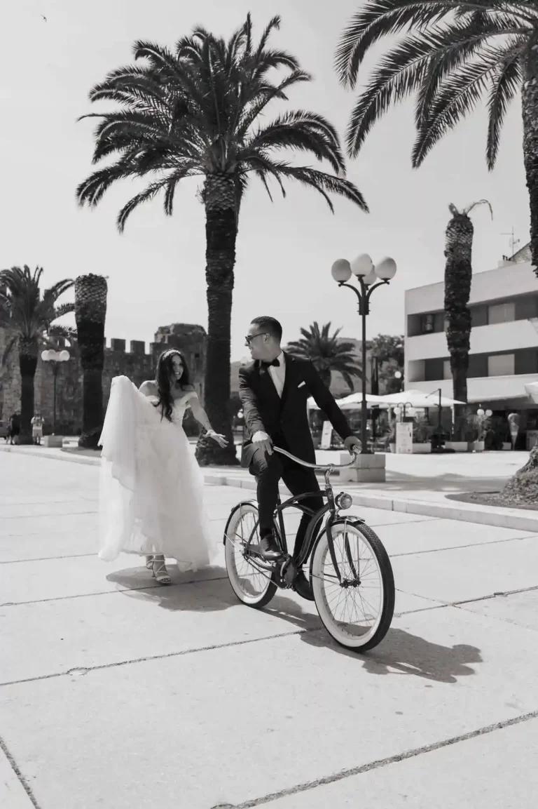 Couple fun old town Trogir